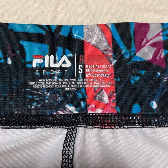Fila Blue and Pink Artistic Leggings - Picture 6 of 11